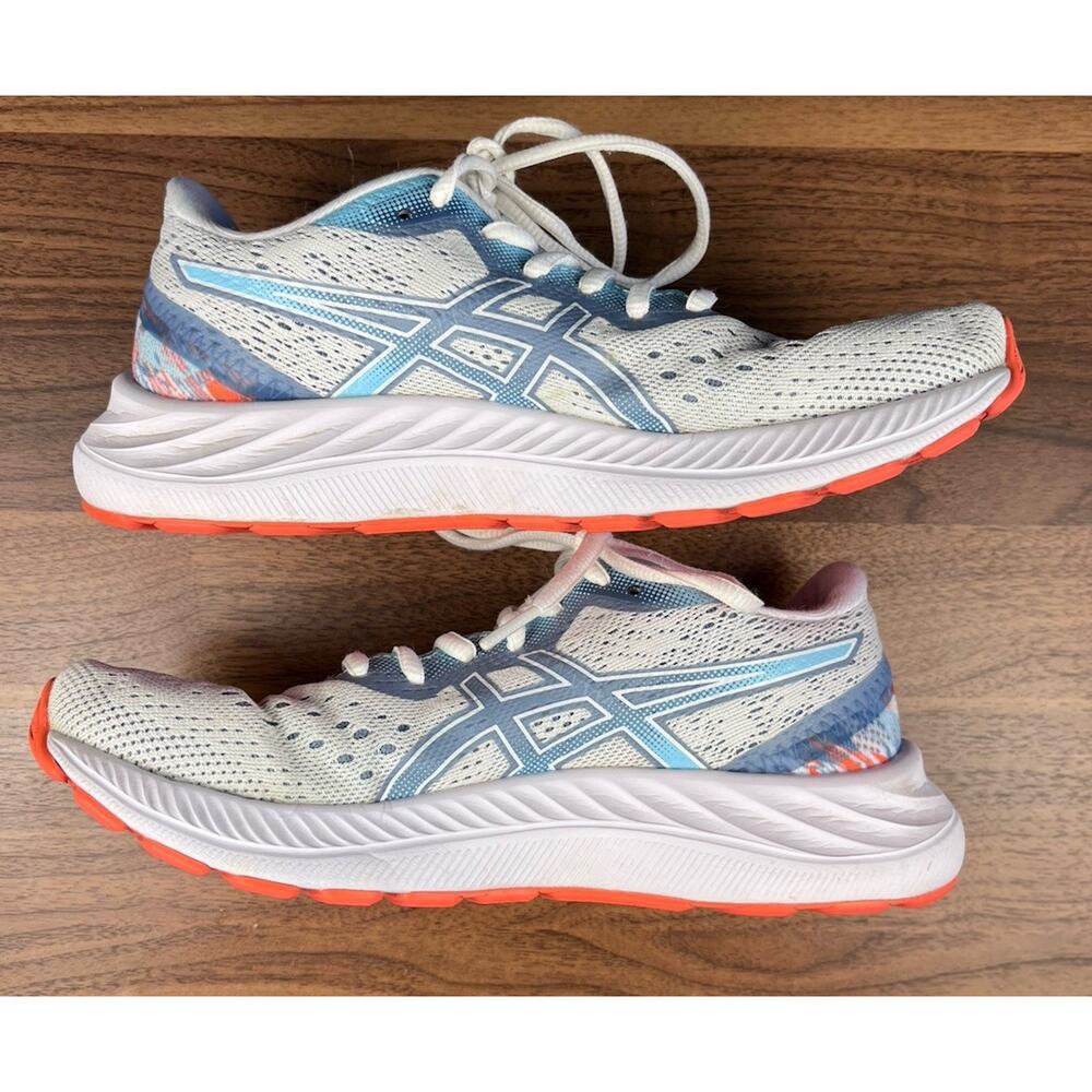 ASICS Gel-Contend 7 Women’s Running Shoes White Blue Coral Size 6 US (EU 37)